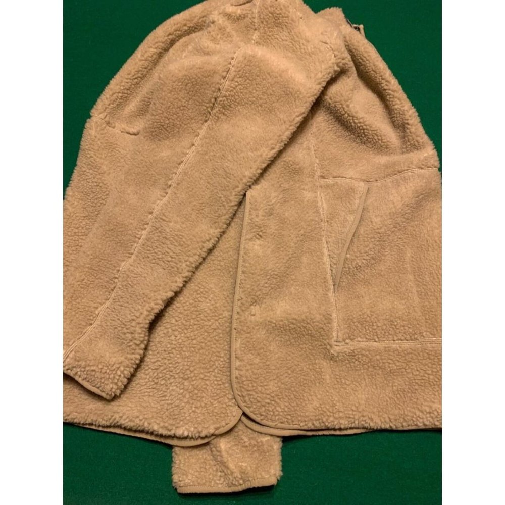 Nike Yoga Therma-Fit Sherpa Fleece Pullover Training Sweatshirt DD2182-247 Khaki - Picture 11 of 11